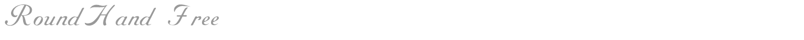 Round Hand font preview